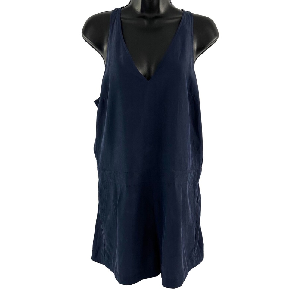 Lou & Grey Modal Sleeveless Racerback Scoop Neck Romper Blue Size‎ Small